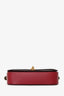 Valentino Red Leather Shoulder Bag with Convertible Strap