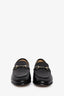 Gucci Black Leather Jordaan Loafers Size 38