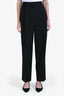Toteme Black Wool Blend Double-Pleated Tailored Trousers Size 40 with Tags