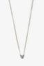 Tiffany & Co. Elsa Peretti Sterling Silver 0.07ct 'Diamonds By The Yard' Necklace