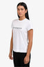 Givenchy White/Black Cotton Logo T-Shirt Size S