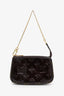 Louis Vuitton Burgundy Monogram Vernis Mini Pochette Accessoires