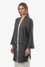 Zadig & Voltaire Grey Cashmere Ribbed Cardigan Size S