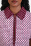 Gucci Pink/Red Cotton Diamante Tweed Dress Size 40