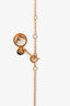 Fendi Gold Tone 'F Is Fendi' Necklace