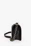 Pre-loved Chanel™ 2014 Black Quilted Leather Medium Boy Bag SHW