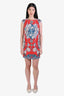 Versace Collection Multicolour Print Sleeveless Midi Dress Size 38