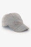 Hermès Grey Linen Cotton Blend Miles Sangle H Baseball Cap Size 57