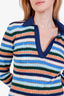 M Missoni Blue/Orange Multicolour Long Sleeve Mini Dress Size L