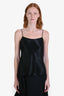 Vince Black Satin Cami Top Size XS