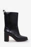 Christian Louboutin Black Rubber Heeled Boots Size 37