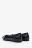 Ballerines Alaïa noires en cuir, à bout pointu et à liens, taille 38