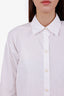 Vince White Cotton Button Up Shirt Size S