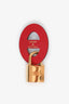 Hermès Red/Blue Leather Maillons Enchaines Shoe Accessory