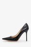Jimmy Choo Black Patent Label Pointed Toe 'Abel' Heels Size 35.5