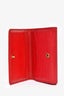 Louis Vuitton Red Epi Leather Cardholder