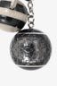 Louis Vuitton Black/White Logo Mini Lin Croisette Key Holder Bag Charm