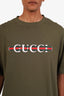 Gucci Green Cotton Logo T-Shirt Size M Mens
