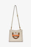 Gucci Taupe Leather Double G Diana Crossbody Bag