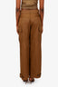 Sandro Brown Cotton Cargo Pants Size 36