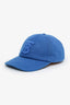 Burberry Blue Cotton Logo Baseball Cap