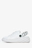 Jimmy Choo White Crystal Slip On Flats Size 37