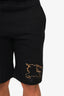 Burberry Black Cotton Lightweight Logo Stamp Shorts Size M Mens