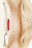 Valentino Off White Quilted Leather Mini Candystud Top Handle Bag with Strap