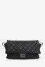 Pre-loved Chanel™ Black Quilted Caviar Leather Reissue Messenger Flap Bag
