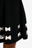Alexander McQueen Black/White Bondage Midi Dress Size XS