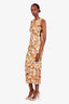 Nanushka Yellow/Orange Ruched Top + Skirt Set Size XS