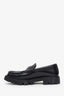 Celine Black Leather Fringe Triomphe Margaret Loafers Size 37.5