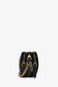 Gucci Black Leather GG Marmont Mini Crossbody Bag
