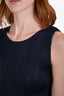 Pleats Please Issey Miyake Navy Sleeveless Top Size 3