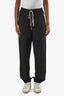 Rick Owens P/E 21 Pantalon de jogging « Phlegethon » en mélange de soie noir Taille 6