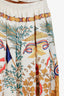 Hermès Vintage White/Multicolour Silk Liberty Printed Skirt Size 38