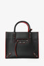 Balenciaga Black/Red Leather Mini Papier A4 Shoulder Bag