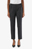 Brunello Cucinelli Grey Checkered Elastic Waist Trousers Size 4 US