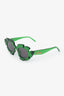 Paula's Ibiza Green Frame Flower Sunglasses
