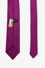 Hermès Purple Silk Printed Tie Mens