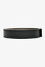 Hermès 2012 Black/Etoupe Leather Reversible 32mm Belt Strap Size 95 (No Buckle)