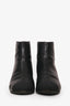 Pre-loved Chanel™ 2018 Black Leather Canvas Interlocking CC Logo Boots Size 38