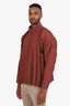 Issey Miyake Homme Plissé Brown Edge Coat Size 3 Mens