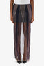 The Row Brown/Purple Tulle Panelled Midi Skirt Size 36