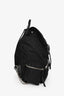Sac à dos Burberry en nylon noir avec chaîne argentée
