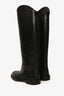 Jil Sander Black Leather Riding Boots Size 39.5