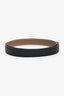 Hermès 2022 Black/Brown Reversible Leather Belt No Buckle