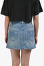 Isabel Marant Etoile Light Blue Denim Buttoned Mini Skirt Size 36