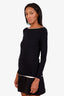 Gucci Black Layered Boat Neck Long Sleeve Shirt Size S