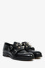 Hermès Black Leather Studded Monk Loafers Size 36